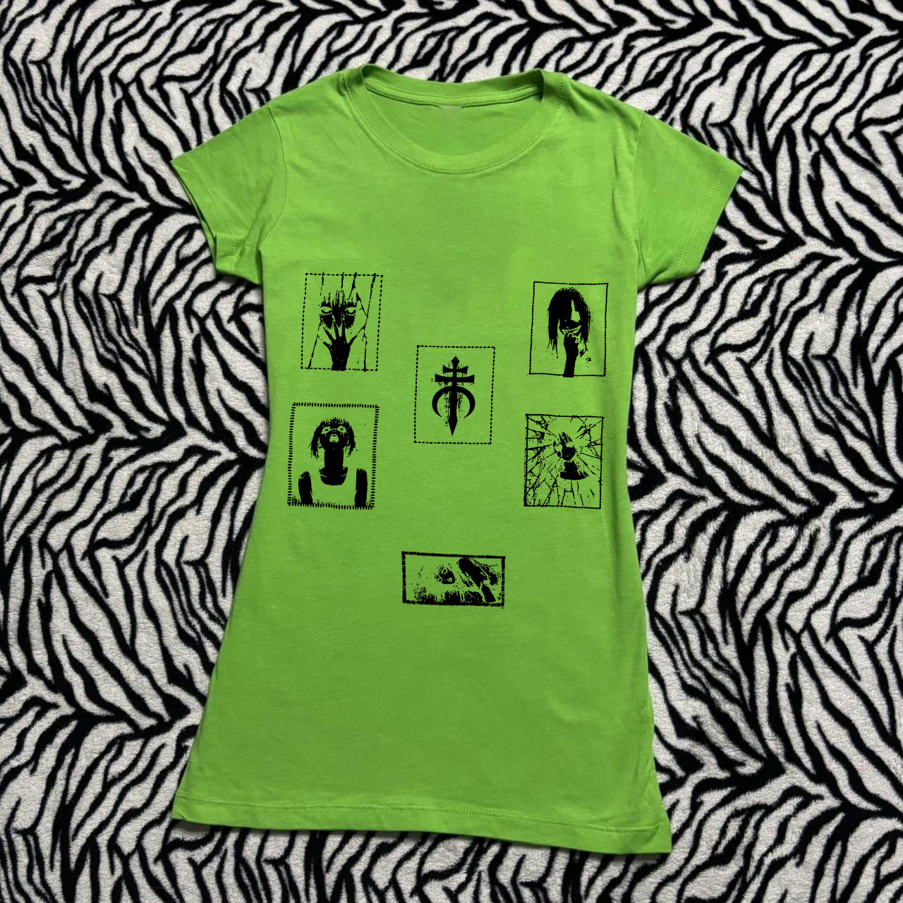 Y2K Graphic Baby Tee Crop - Top Cropped Feminino Vintage Anos 2000,