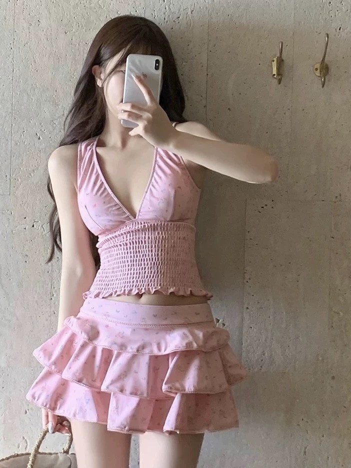 Skirts - Roupa de Verão Feminina, Maiô Tankini