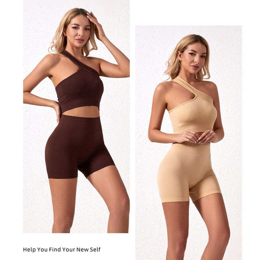 Conjunto de 2 Peças Reutilizáv - Seamless Ribbed Workout Tank Top avaliação e preço