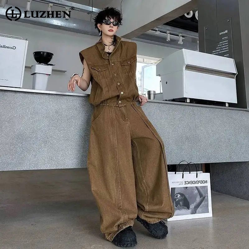LUZHEN Denim 2026 Conjunto de  - Jeans avaliação e preço