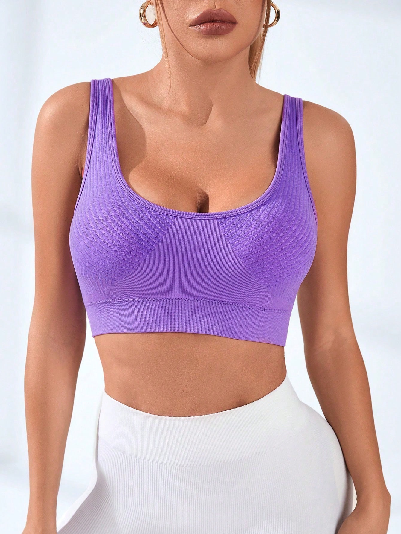 Top Esportivo Feminino Canelad - Seamless Ribbed Workout Tank Top avaliação e preço