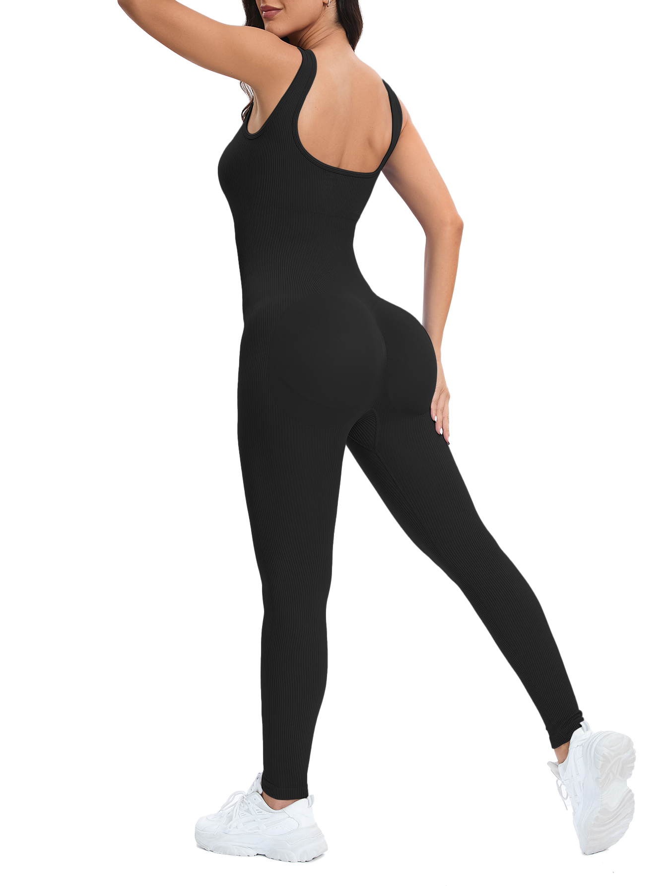 Mulheres treino sem costura ma - Seamless Ribbed Workout Tank Top avaliação e preço