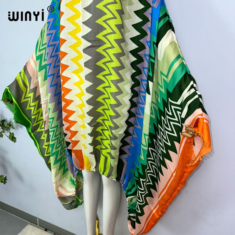 WINYI Vestidos Maxi Femininos  - Boho Summer Beach Maxi Dress avaliação e preço