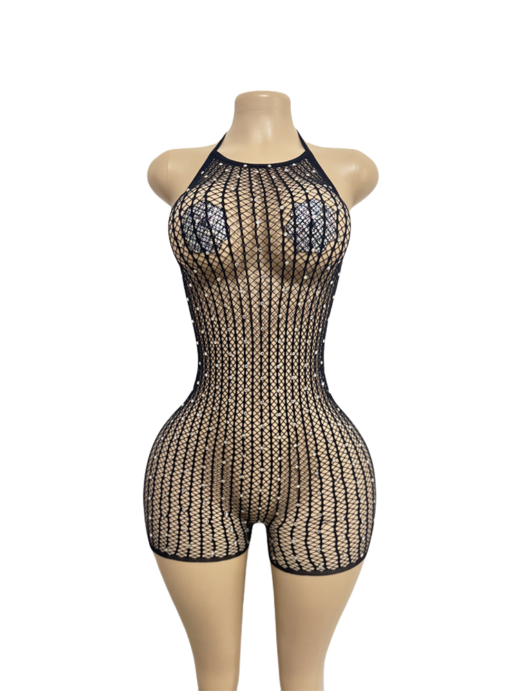 Vestido de rede com strass e d - Sexy Mesh Sheer Bodycon Dress avaliação e preço