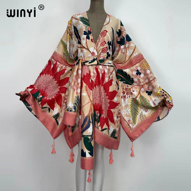 Vestidos de Outono WINYI para  - Boho Summer Beach Maxi Dress avaliação e preço