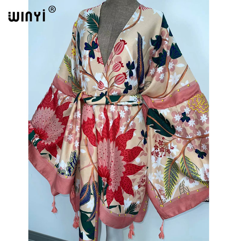 Vestidos de Outono WINYI para  - Boho Summer Beach Maxi Dress avaliação e preço