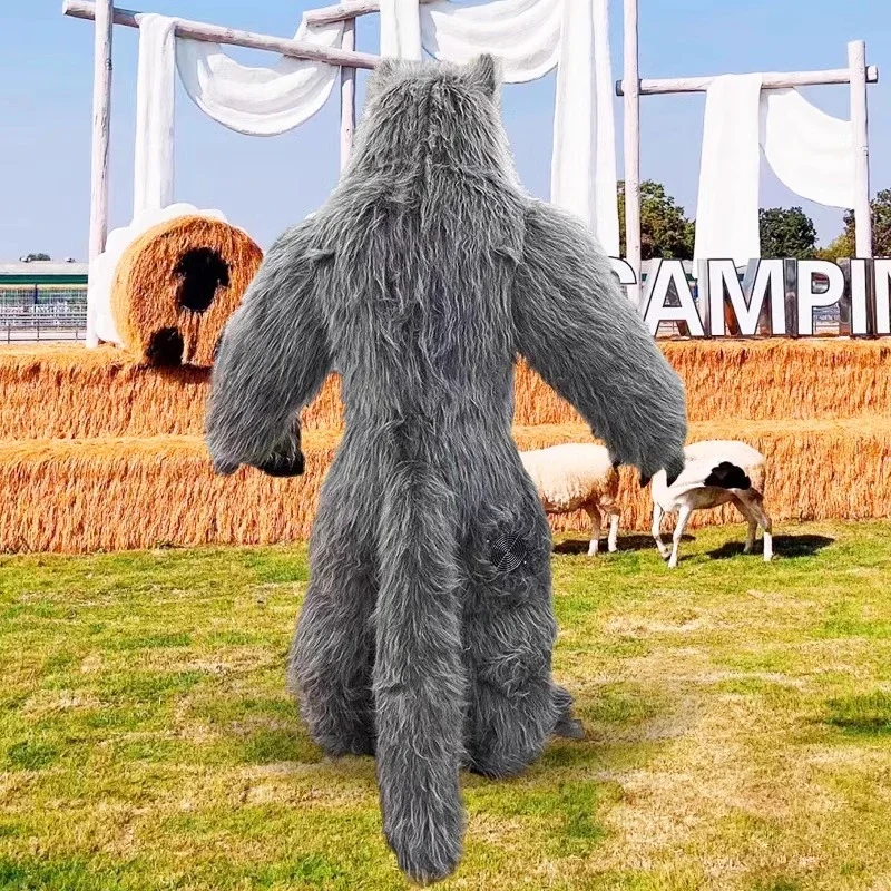 Fantasia de Mascote Lobo Cinza - Dresses avaliação e preço