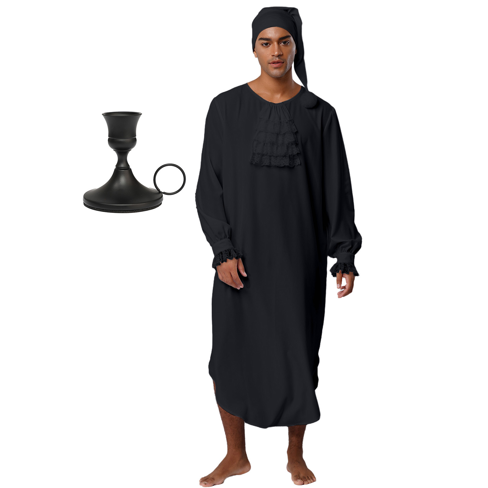 Camisola de noite medieval vit - Dresses avaliação e preço