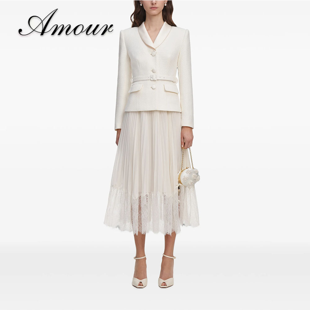 Conjunto de Terno Formal Perso - Tweed Two Piece Blazer Dress avaliação e preço
