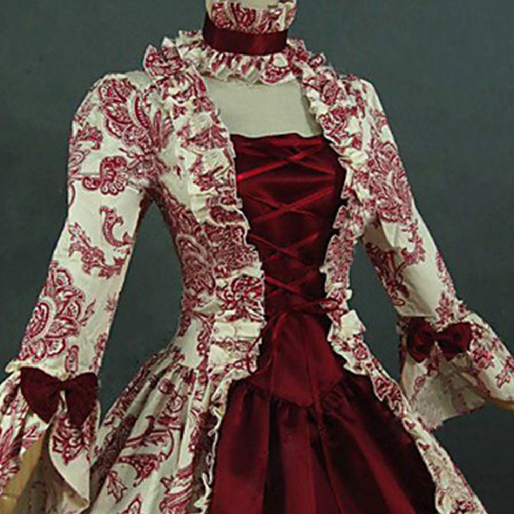 Vestido Retro de Manga Longa E - Dresses avaliação e preço