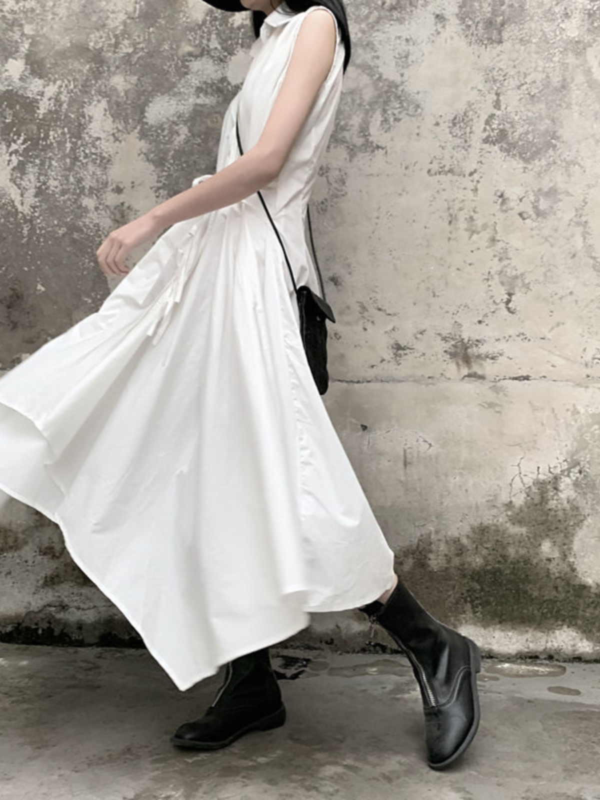 Vestido Chemise Irregular Ultr - Korean Style A Line Shirt Dress avaliação e preço