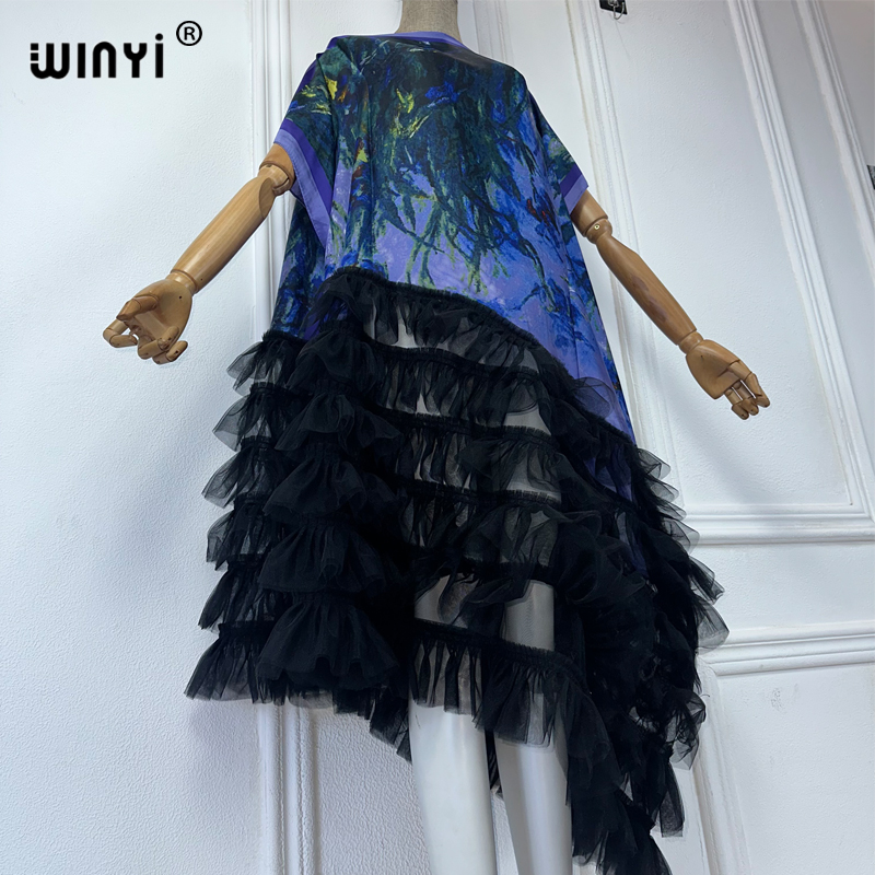 WINYI Africa Vestuário Feminin - Boho Summer Beach Maxi Dress avaliação e preço