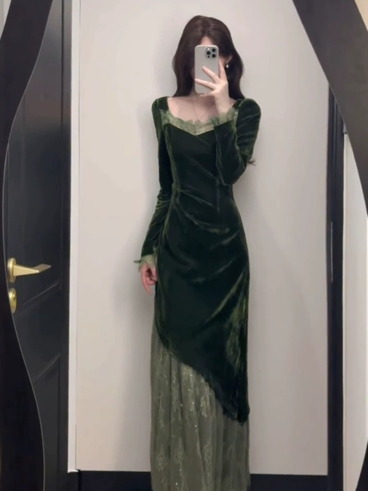 Francês vintage elegante vesti - French Vintage Floral Midi Dress avaliação e preço